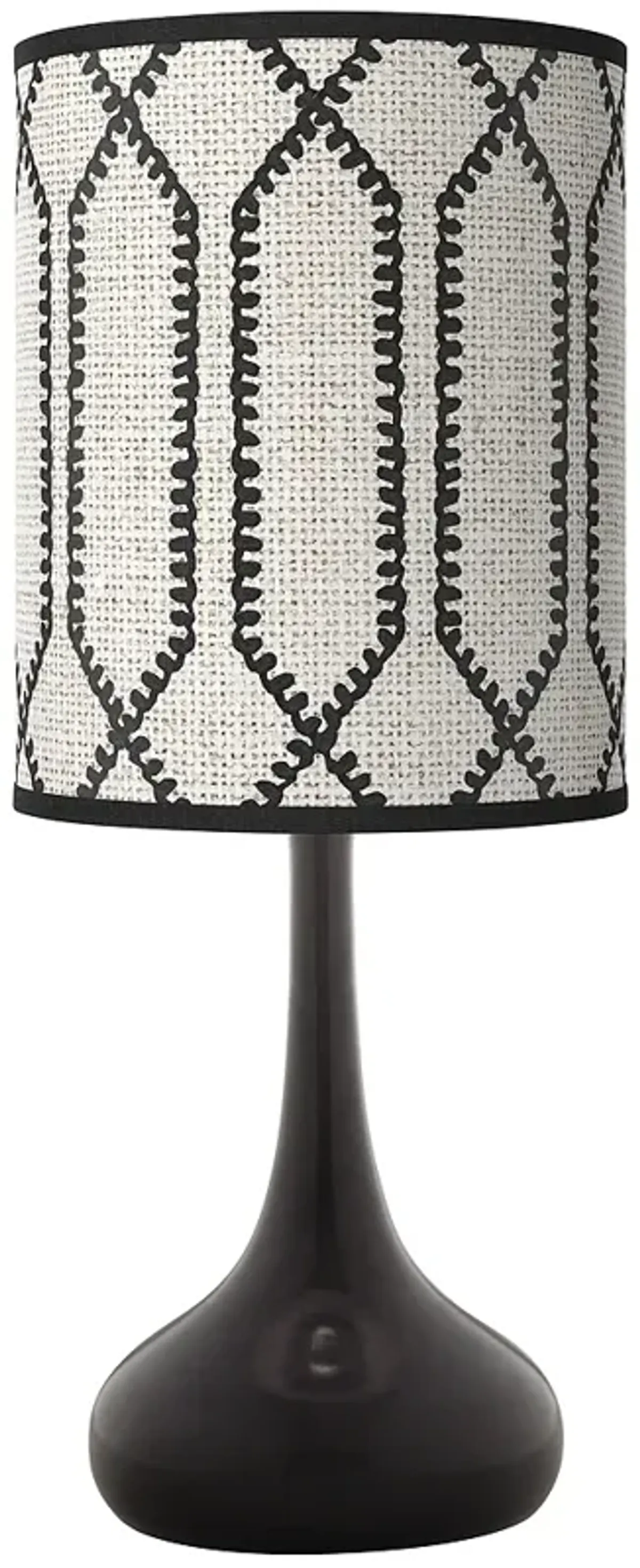 Giclee Glow Black Droplet 23 1/2" High Rustic Chic Shade Table Lamp