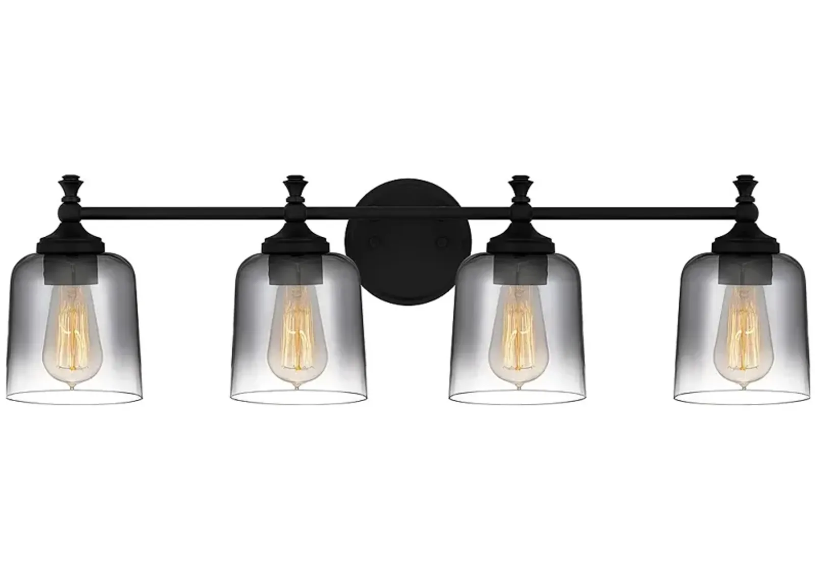 Jenson 4-Light Matte Black Vanity Light