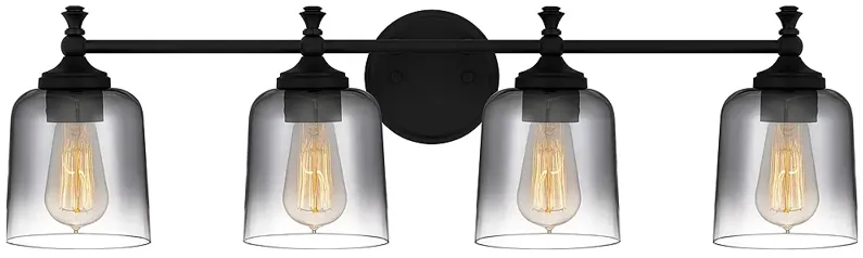 Jenson 4-Light Matte Black Vanity Light