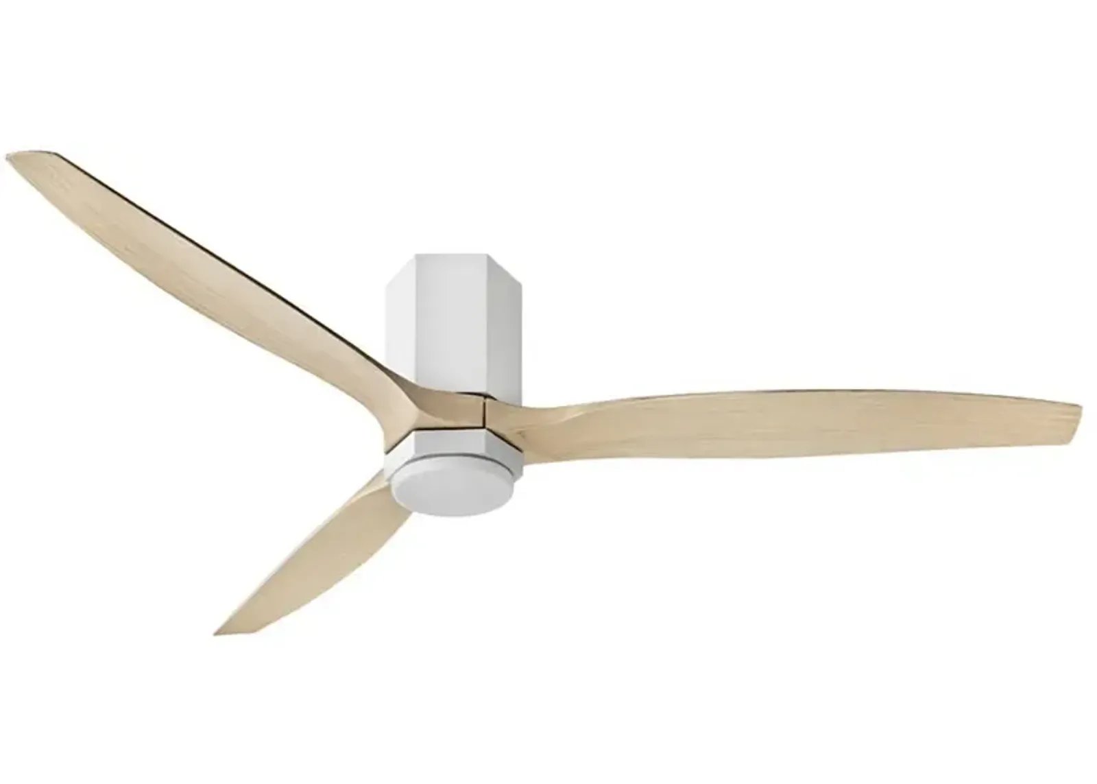 60" Hinkley Facet Matte White LED Smart Outdoor Ceiling Fan