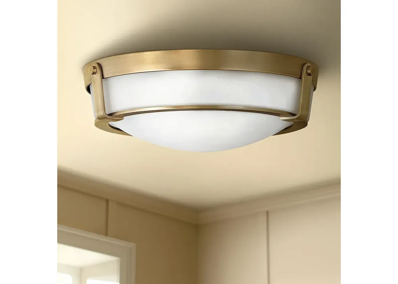 Hinkley Hathaway 16" Wide Heritage Brass Ceiling Light