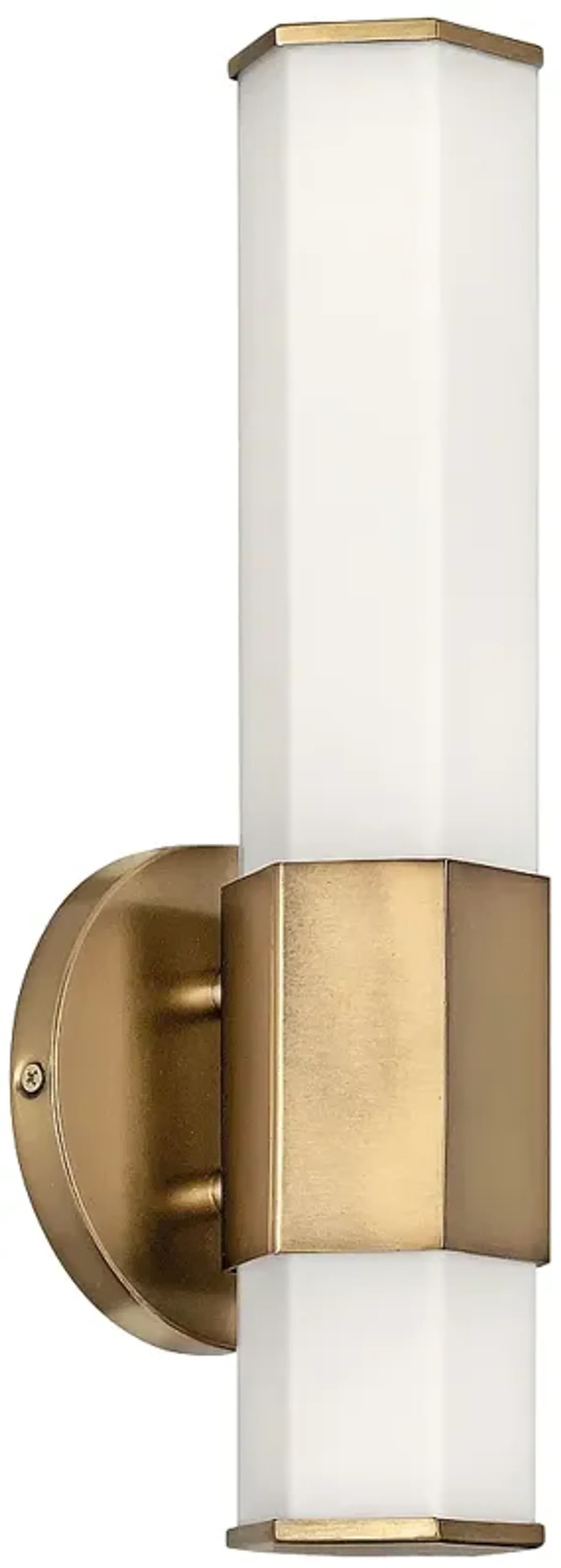 Hinkley Facet 14" High Heritage Brass LED Wall Sconce