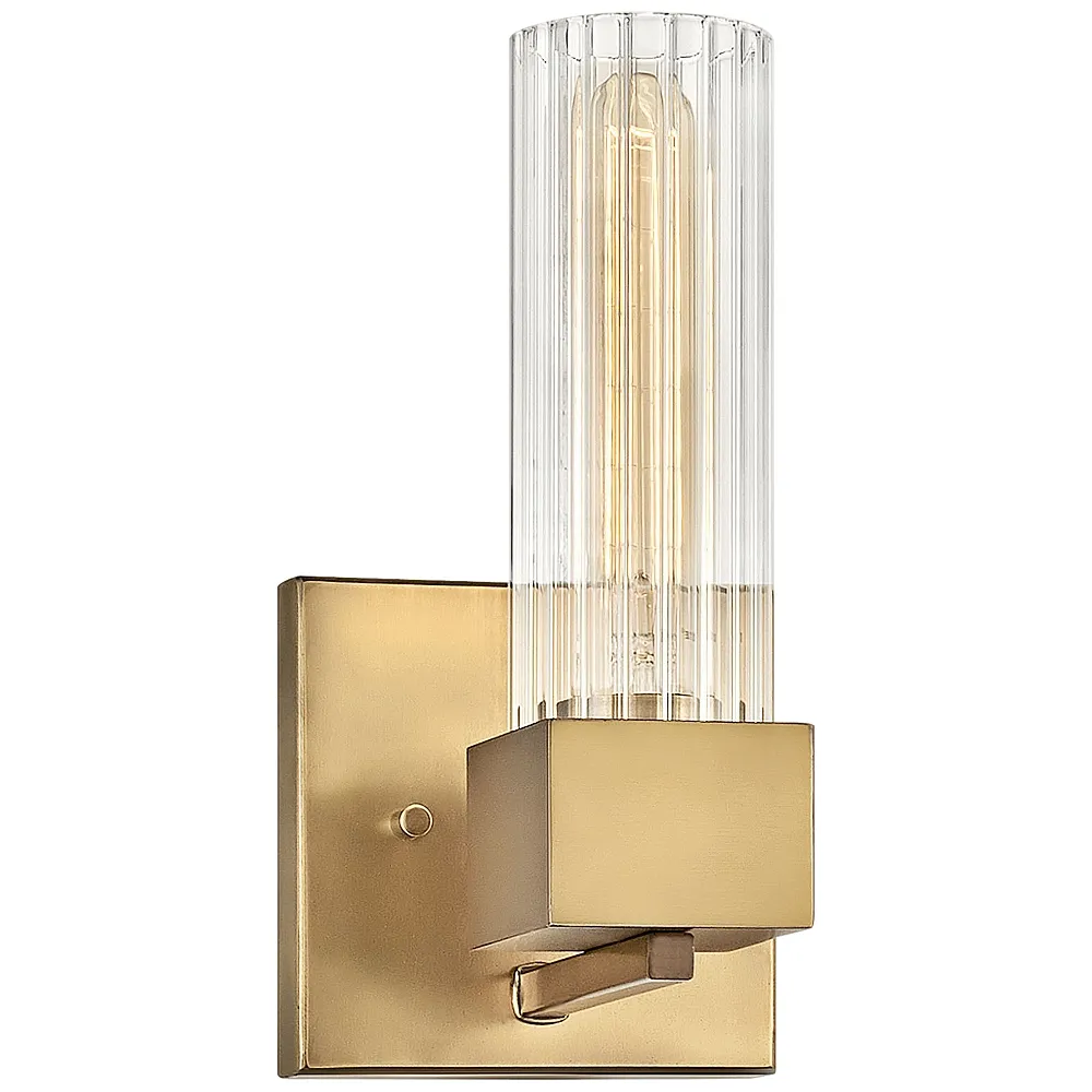 Hinkley Xander 10" High Heritage Brass Wall Sconce