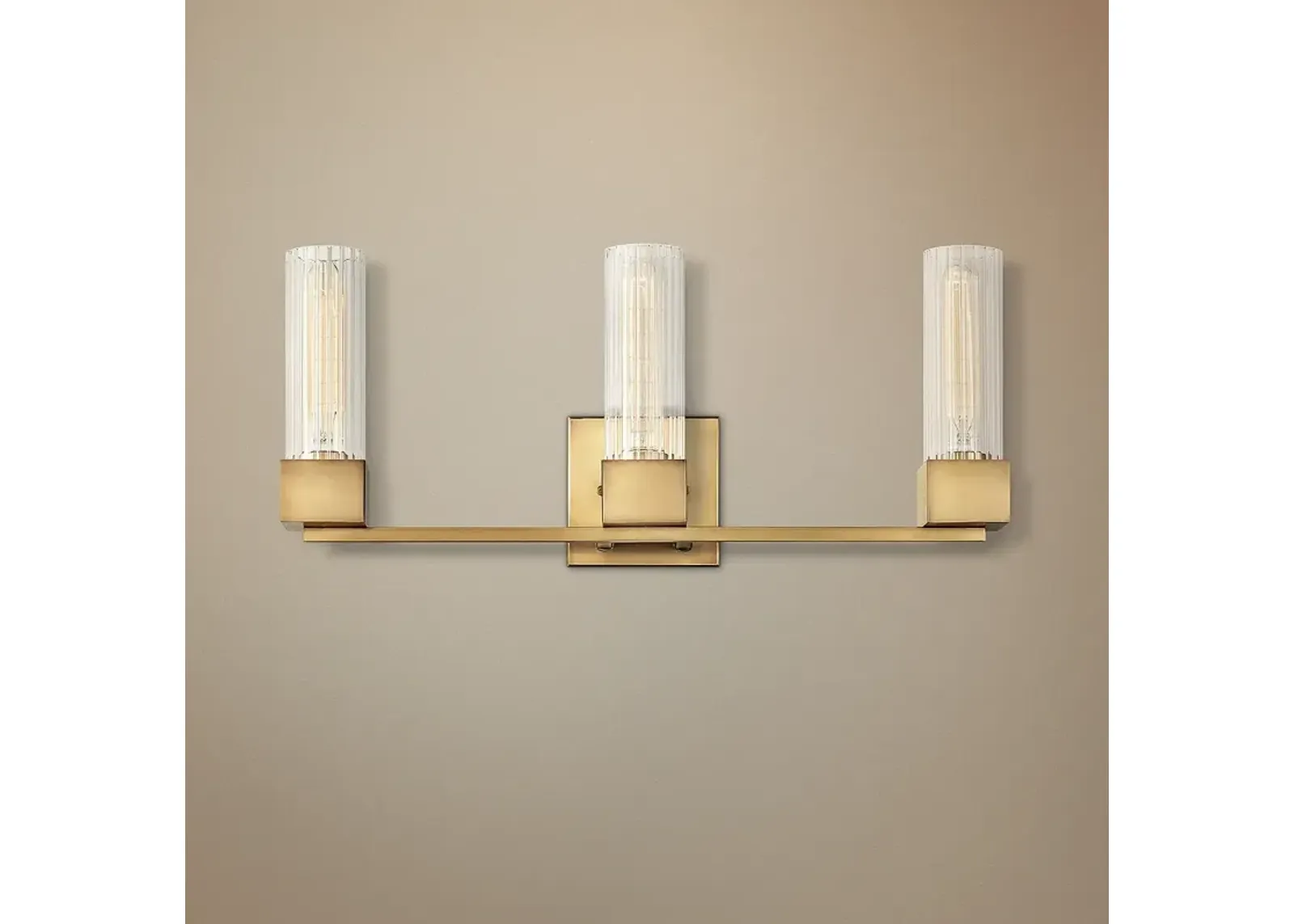 Hinkley Xander 23" Wide Heritage Brass 3-Light Bath Light