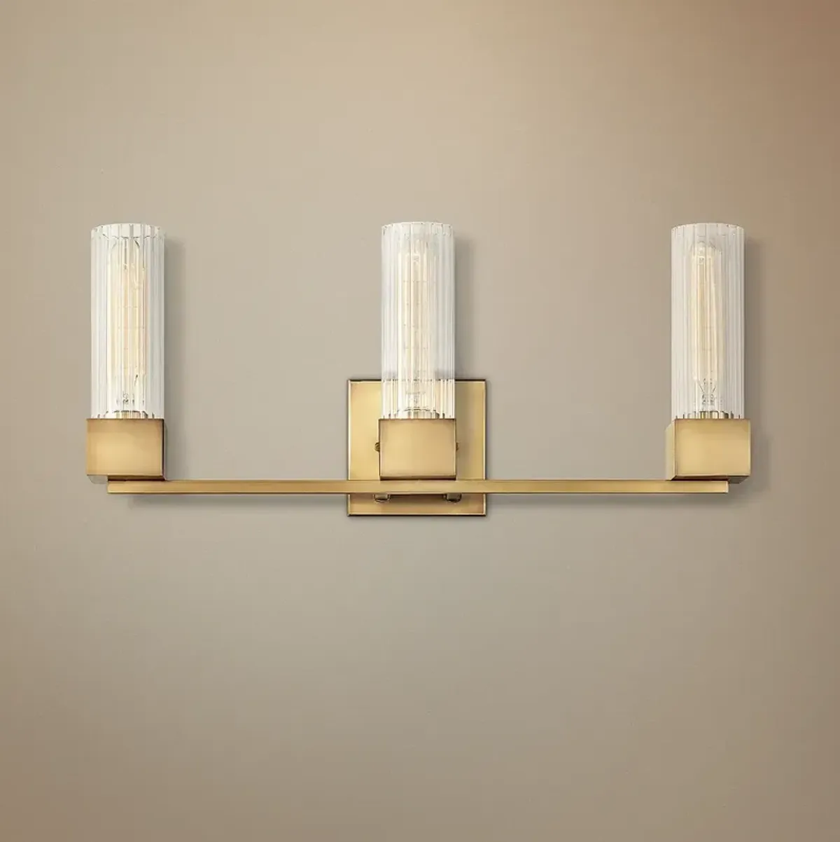 Hinkley Xander 23" Wide Heritage Brass 3-Light Bath Light