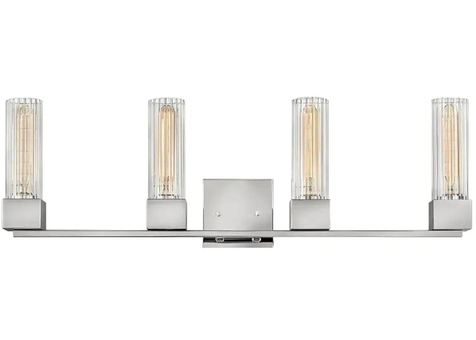 Hinkley Xander 32" Wide Polished Nickel 4-Light Bath Light