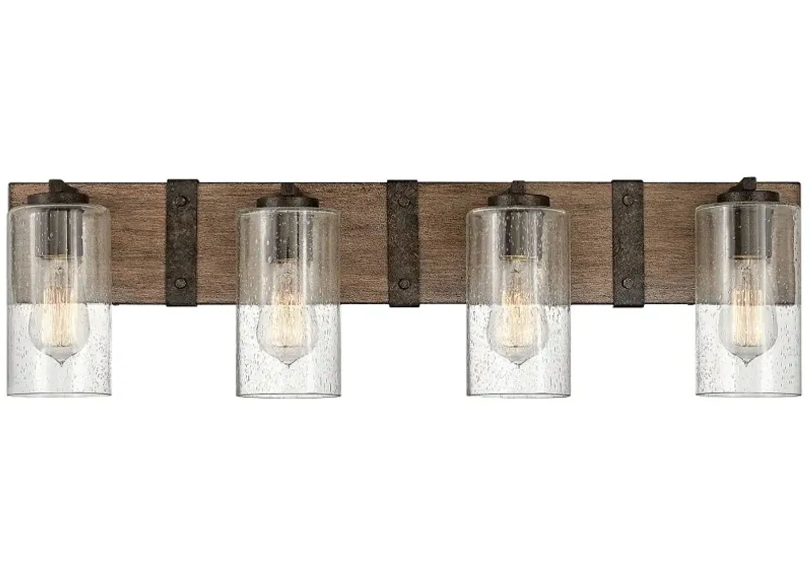 Hinkley Sawyer 30 3/4" Wide Sequoia Wood 4-Light Bath Light