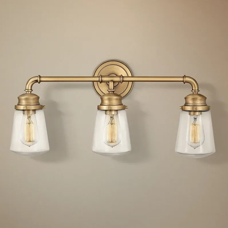 Hinkley Fritz 24" Wide Heritage Brass Bath Light