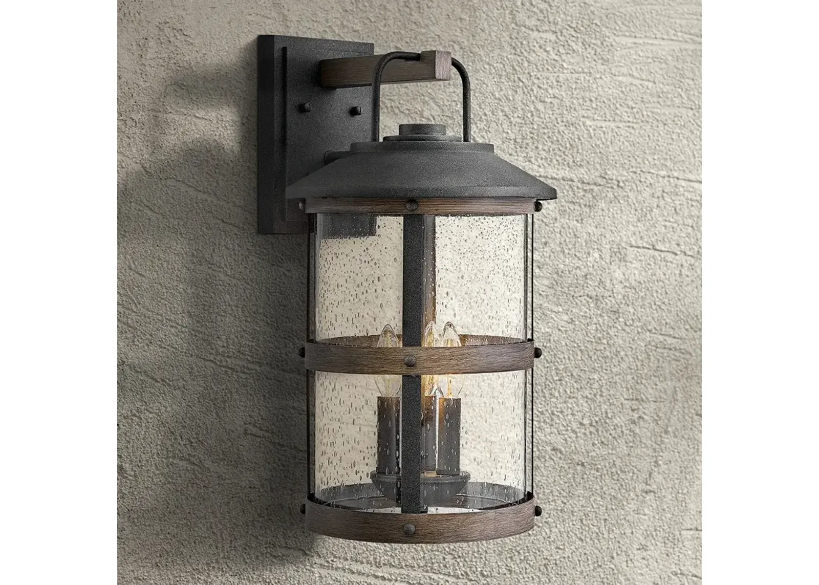 Hinkley Lakehouse 19 3/4" High Aged Zinc Outdoor Wall Light