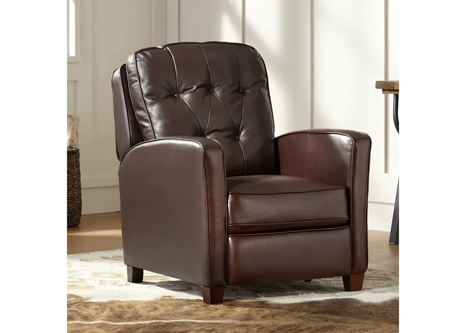 Livorno Chocolate Leather 3-Way Recliner Chair