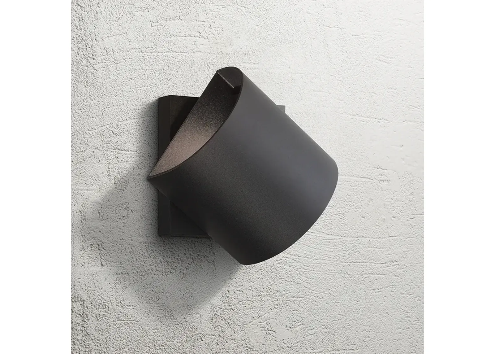 Revolve 4 3/4" High Sand Black LED Outdoor Wall Sconce