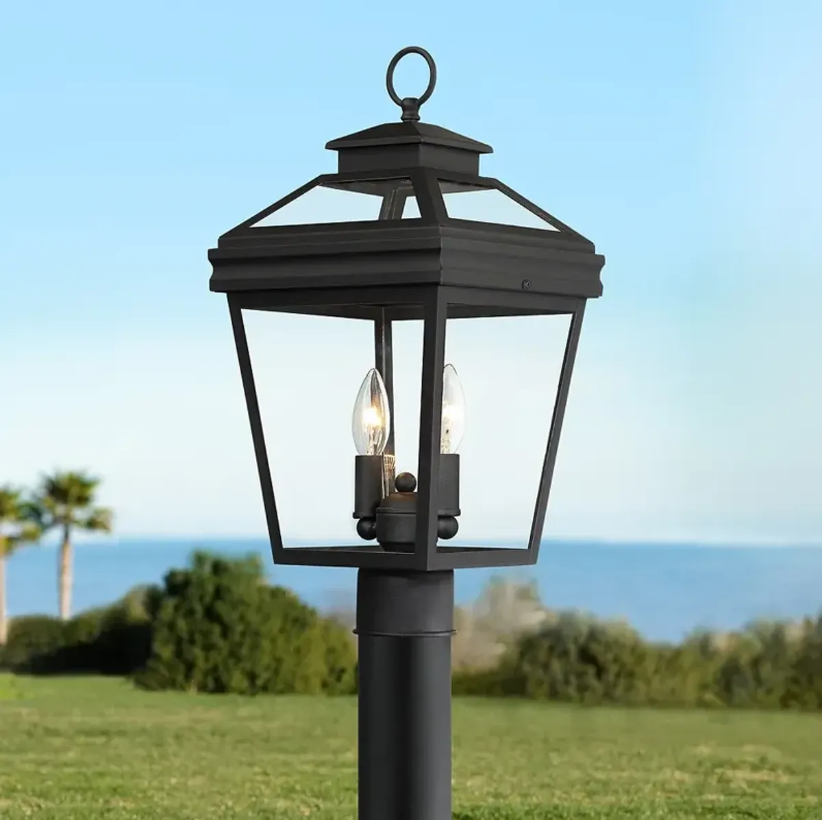 John Timberland Stratton Street 18 1/2" High Black Outdoor Post Light