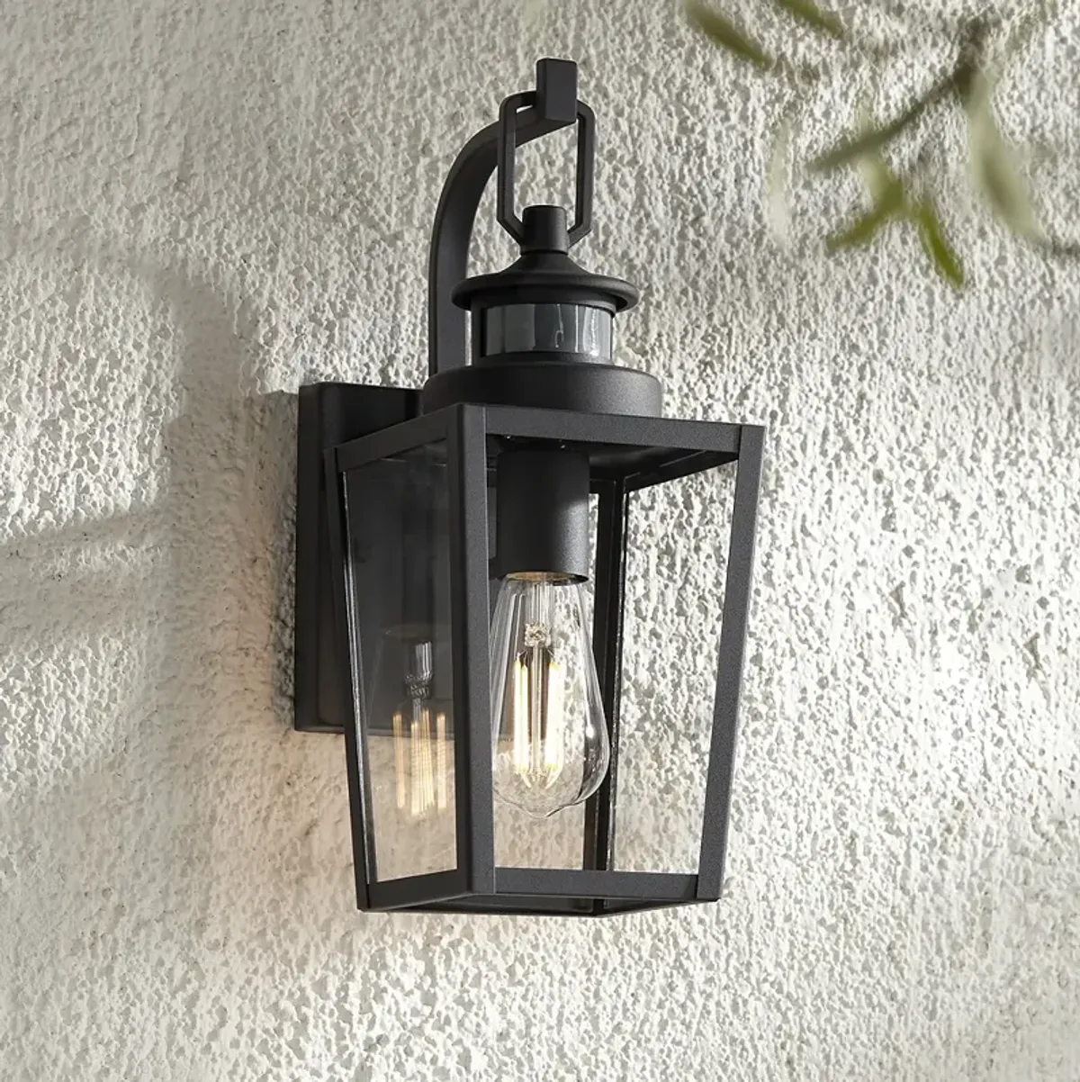 Possini Euro Ackerly 14" High Motion Sensor Outdoor Wall Light