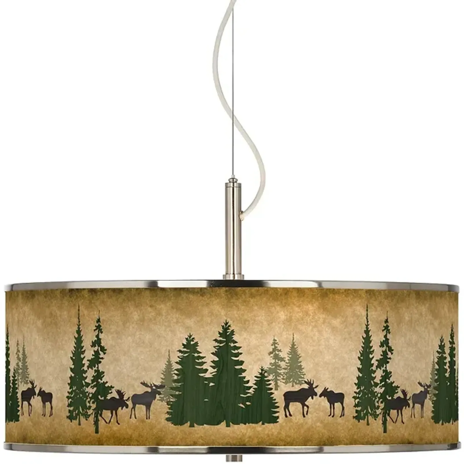 Moose Lodge Giclee Glow 20" Wide Pendant Light