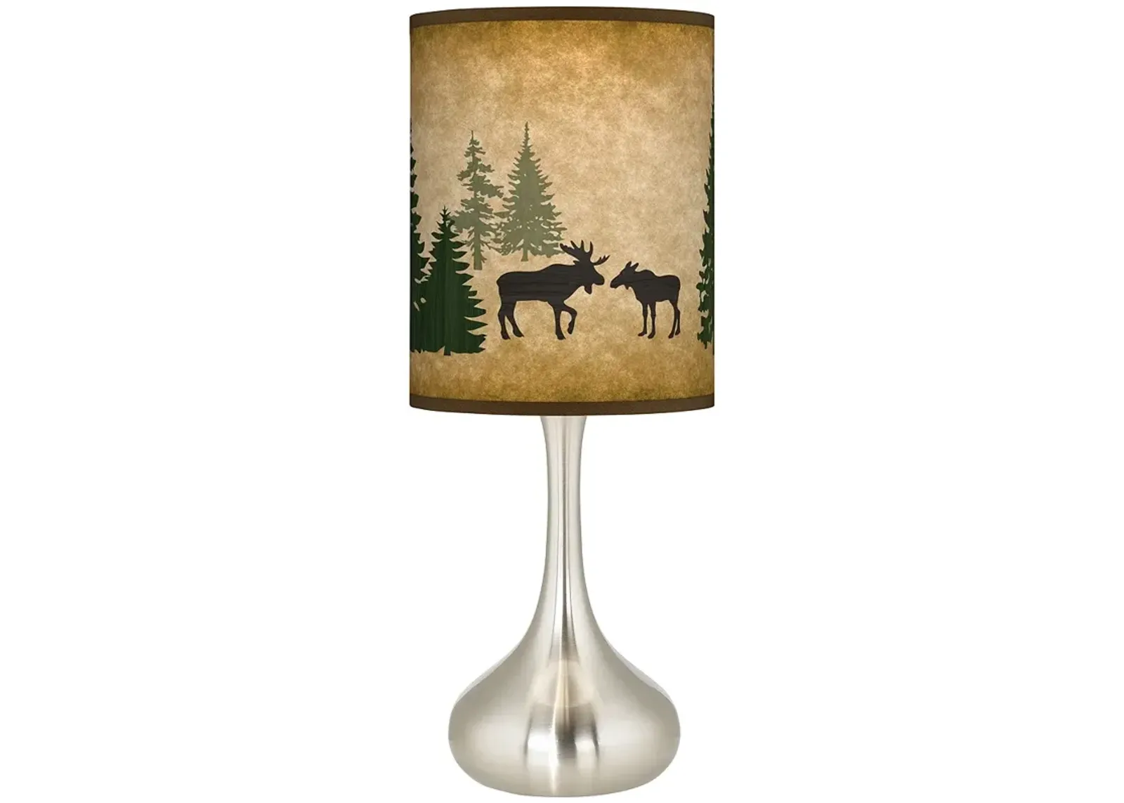 Moose Lodge Giclee Droplet Table Lamp