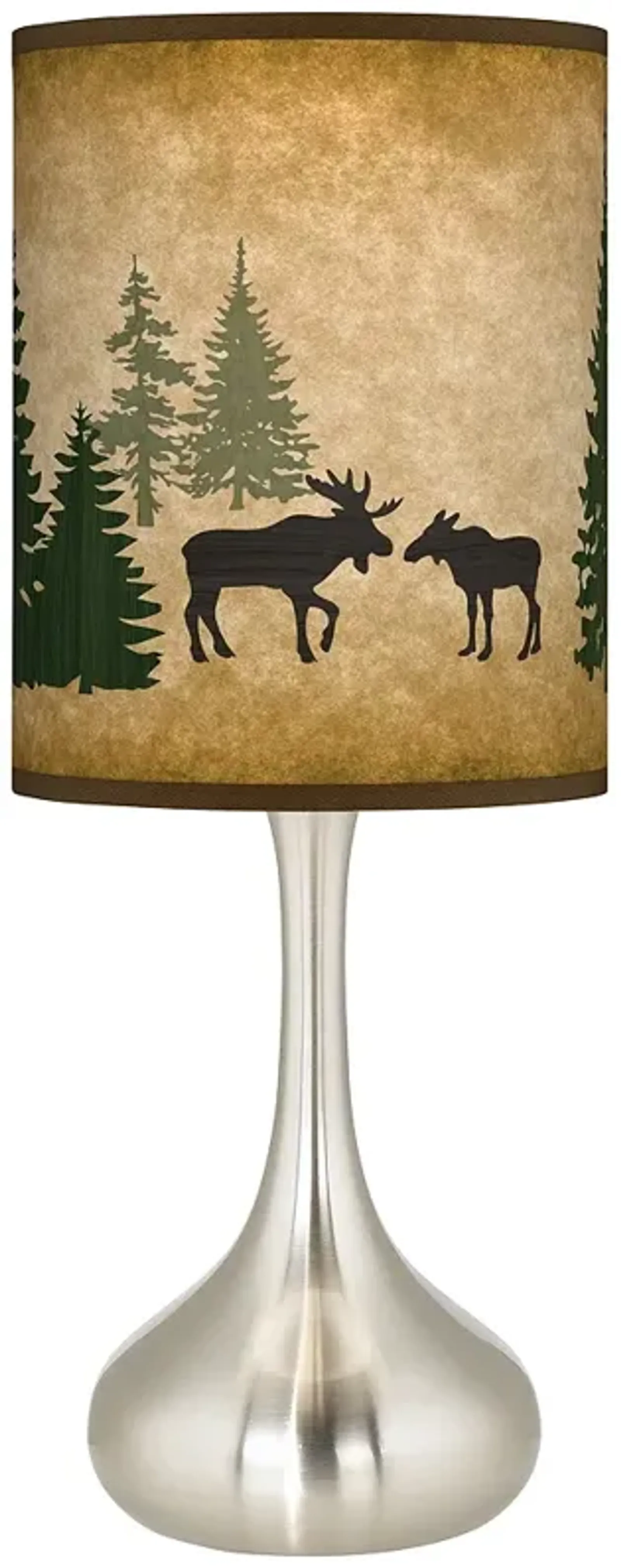 Moose Lodge Giclee Droplet Table Lamp