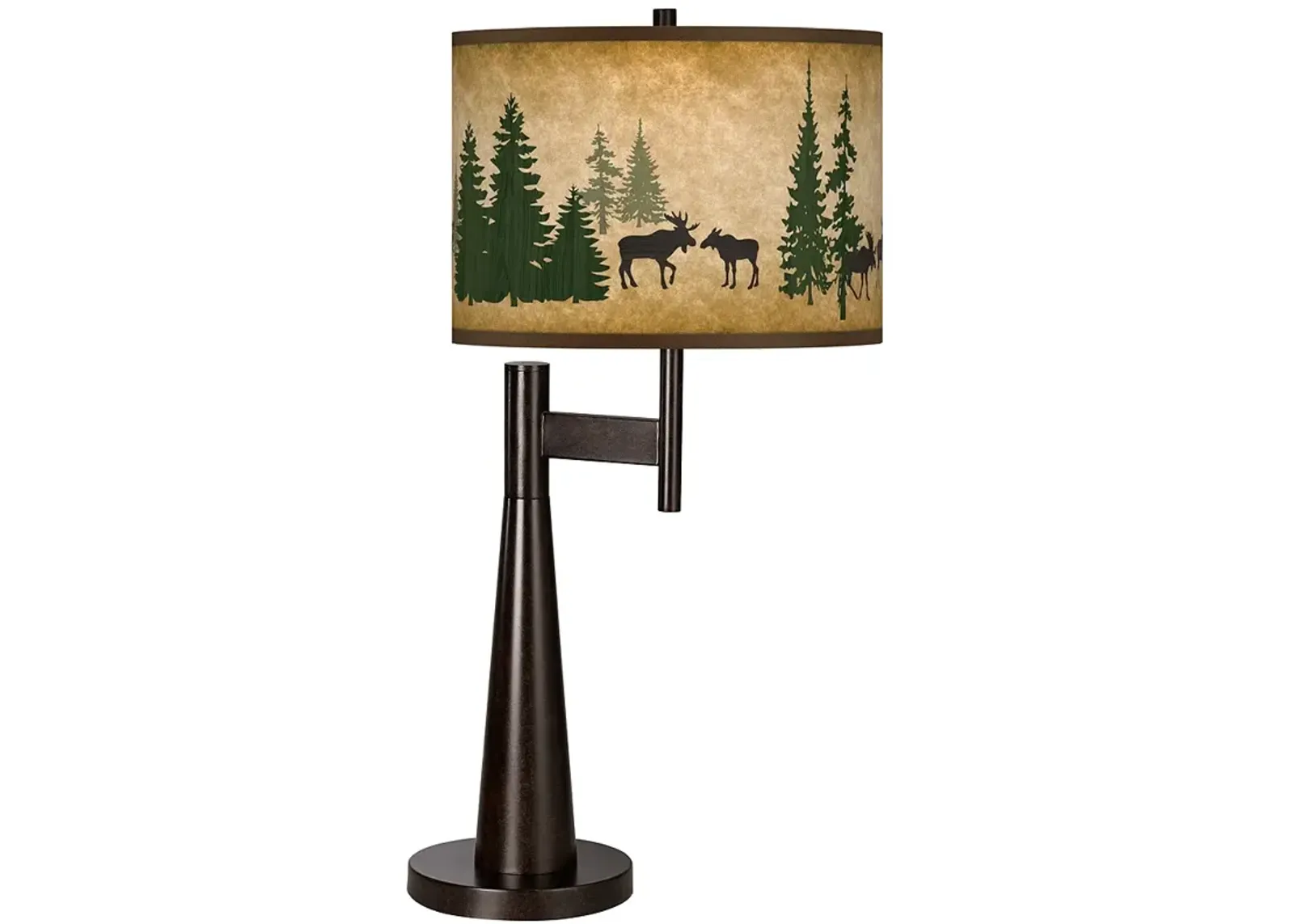 Giclee Glow Novo 30 3/4" Moose Lodge Rustic Bronze Table Lamp