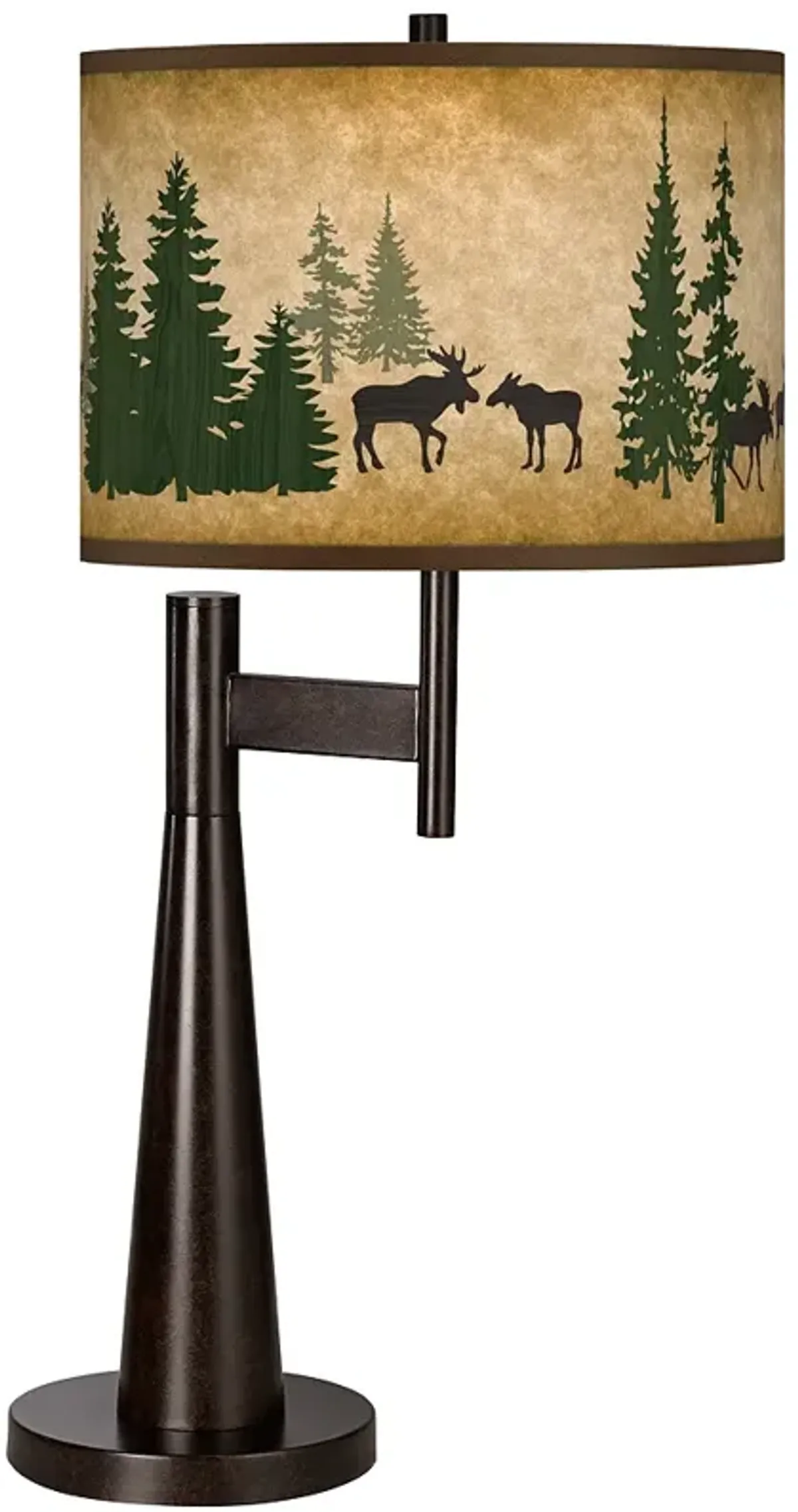 Giclee Glow Novo 30 3/4" Moose Lodge Rustic Bronze Table Lamp