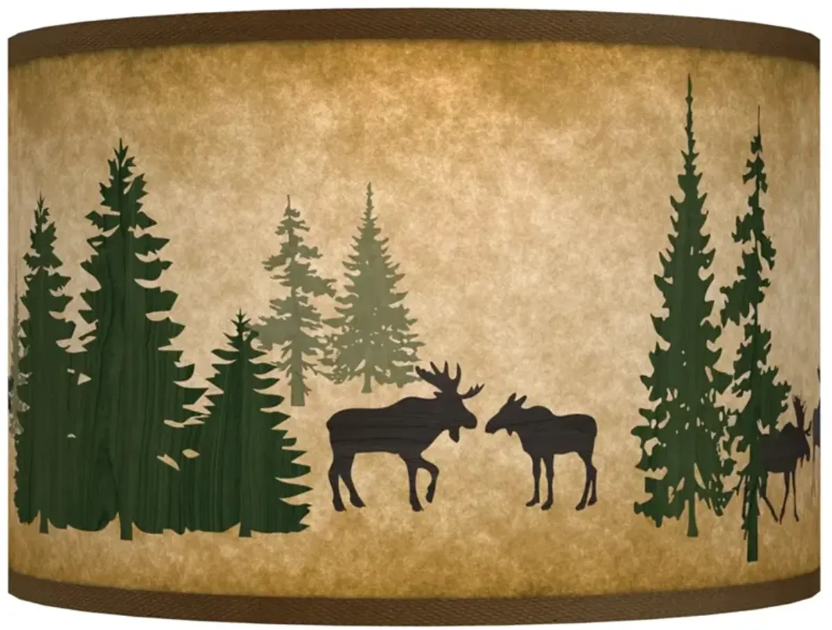 Moose Lodge Giclee Shade 12x12x8.5 (Spider)