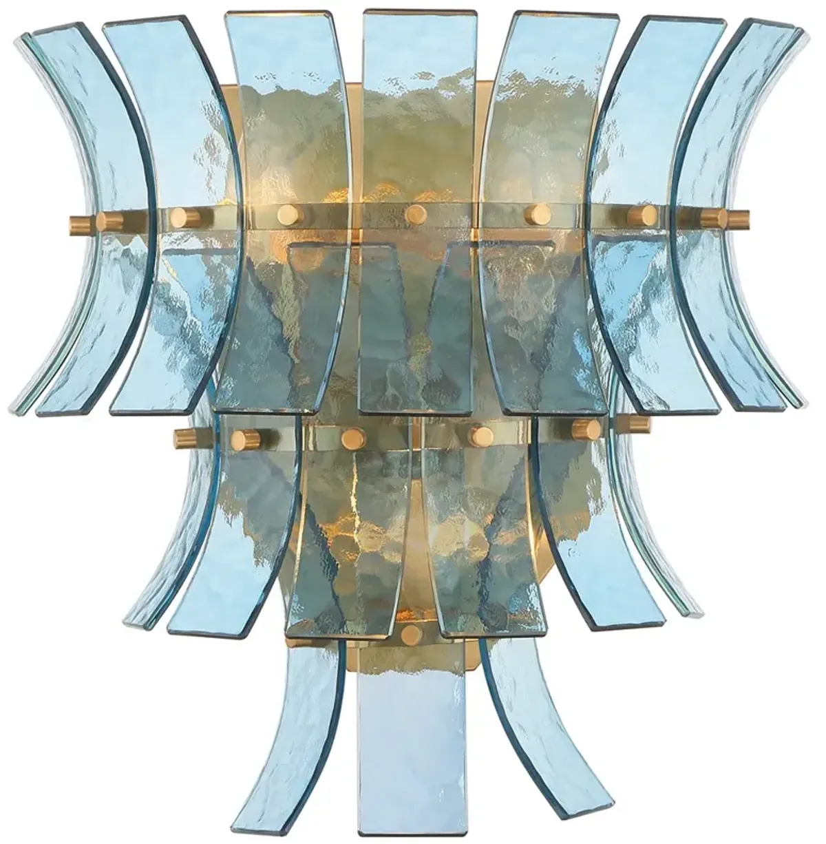 Abigail 3 Light Aged Brass Sconce