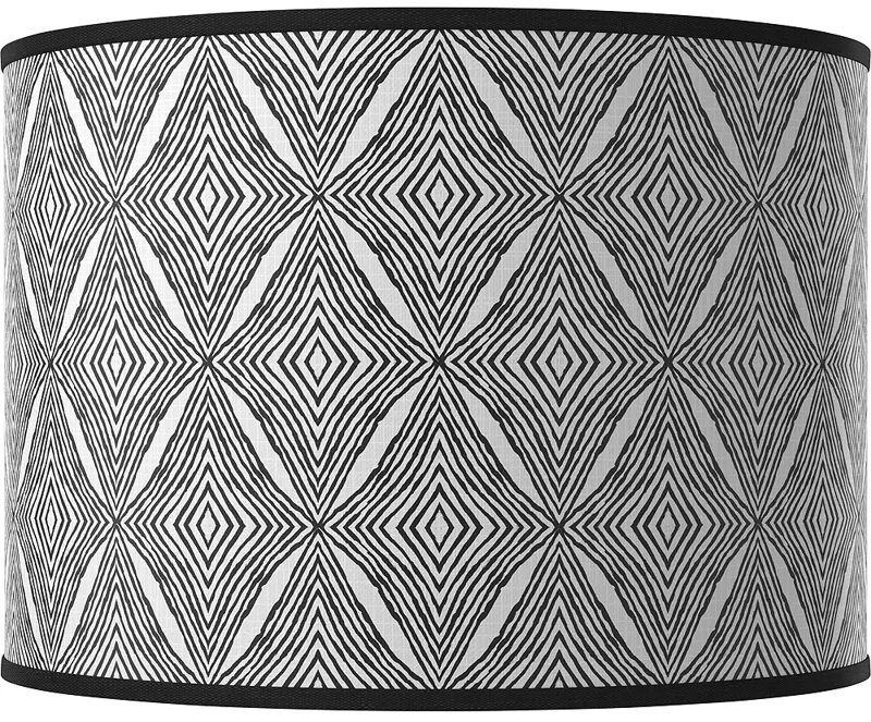 Moroccan Diamonds II Giclee Drum Lamp Shade 15.5x15.5x11 (Spider)