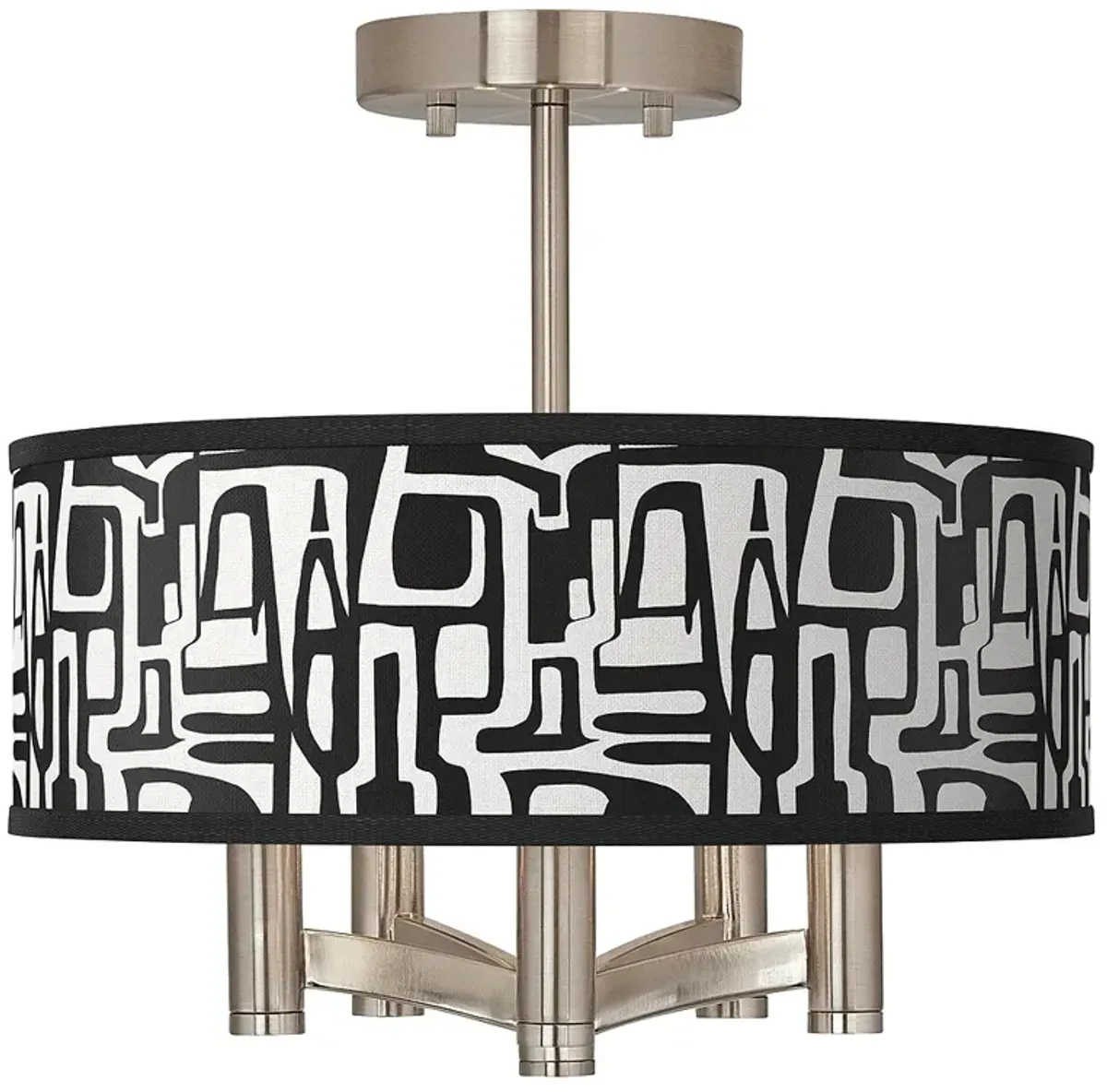 Tempo Ava 5-Light Nickel Ceiling Light