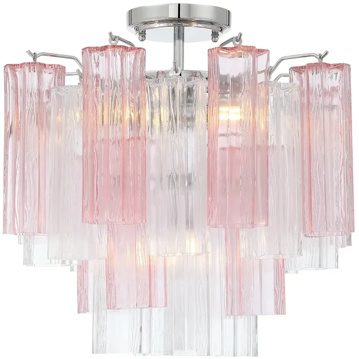 Addis 4 Light Polished Chrome Semi Flush Mount