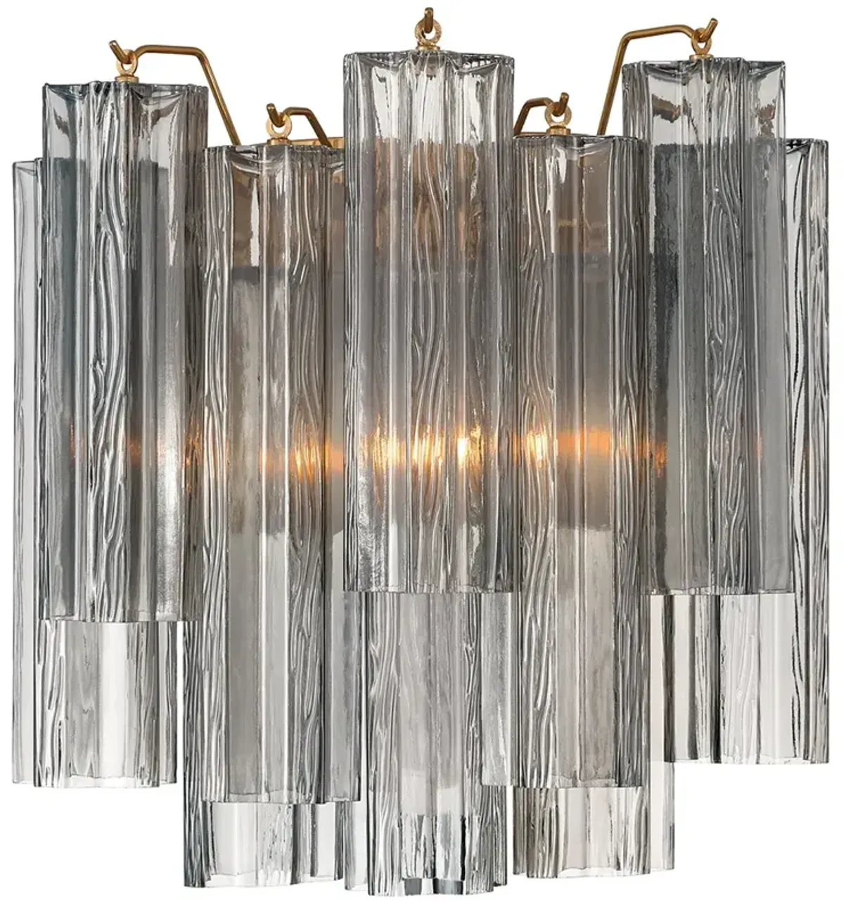 Addis 2 Light Aged Brass Sconce