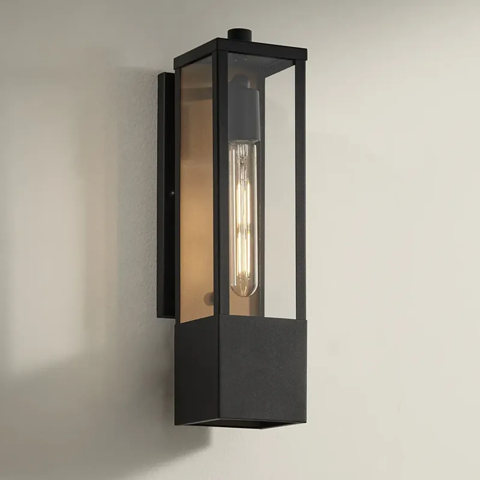 Possini Euro Berk 16" High Black and Gold Modern Wall Sconce