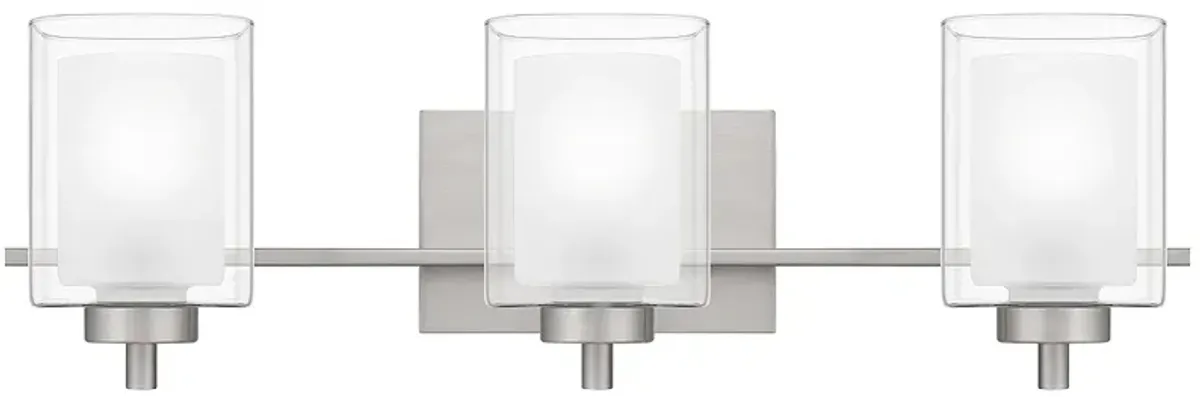 Kolt 3-Light Brushed Nickel Vanity Light