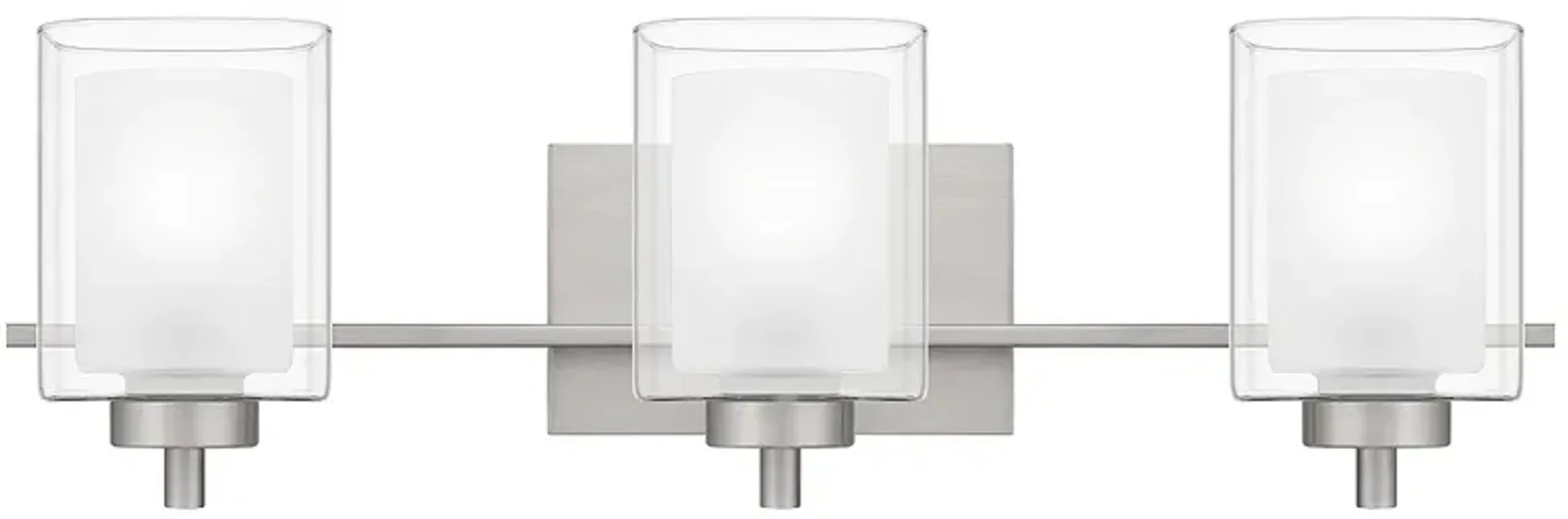 Kolt 3-Light Brushed Nickel Vanity Light