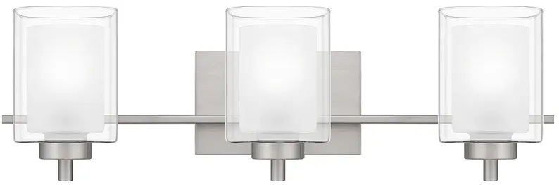 Kolt 3-Light Brushed Nickel Vanity Light