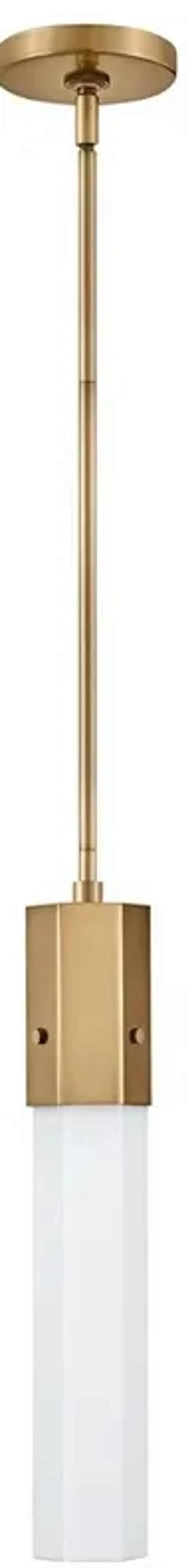 Hinkley Facet 3 1/4" Wide Heritage Brass Mini Pendant