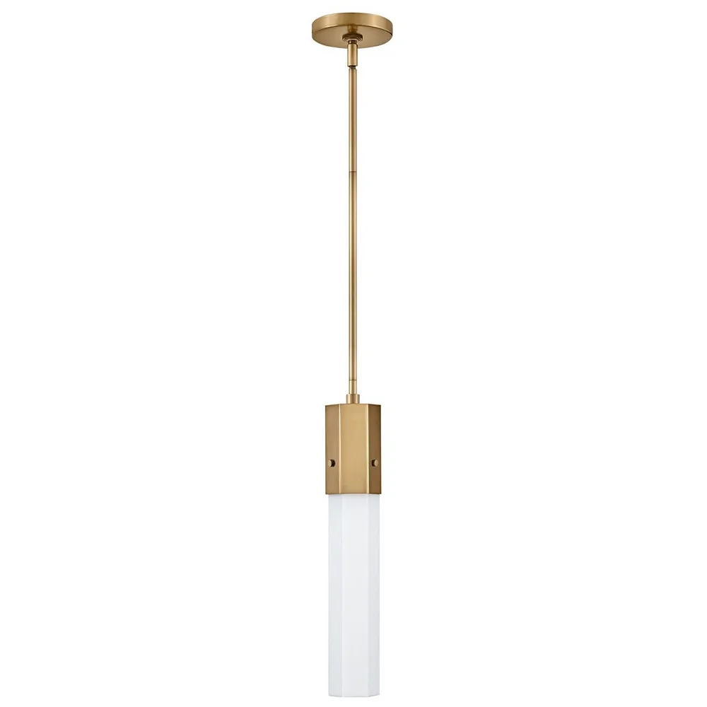 HINKLEY FACET Extra Small Pendant Heritage Brass