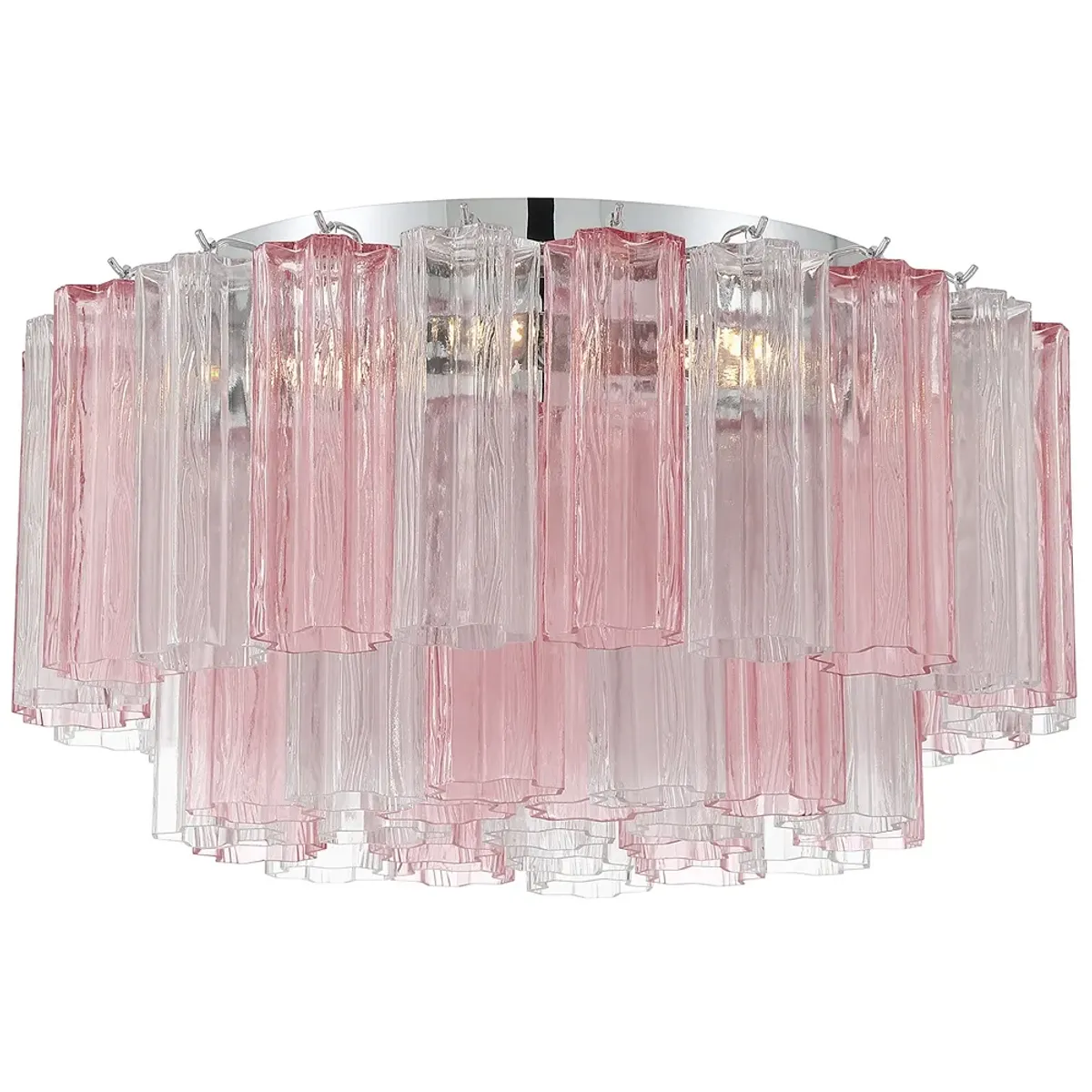 Addis 7 Light Polished Chrome Flush Mount