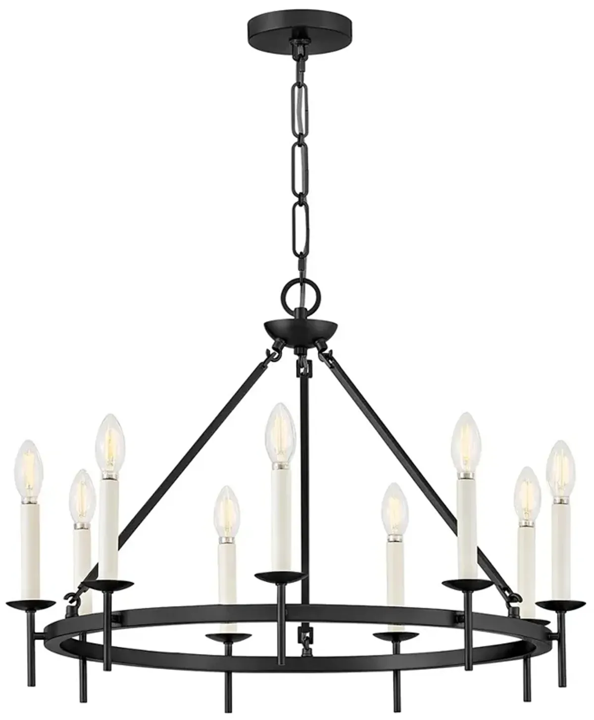 Hinkley Interior Copley Medium Ring Chandelier 27.75" Black