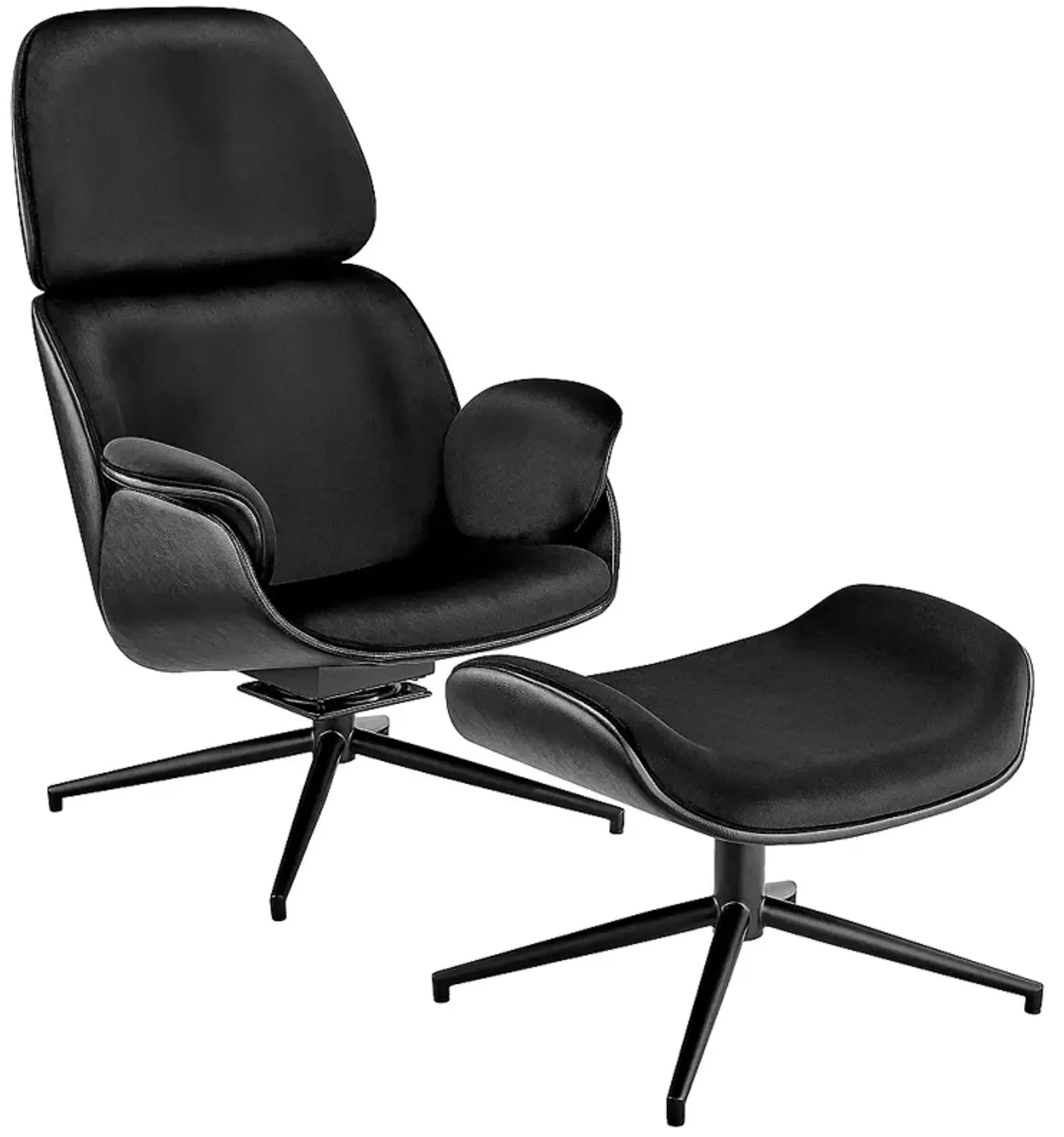 Lennart Black Swivel Lounge Chair