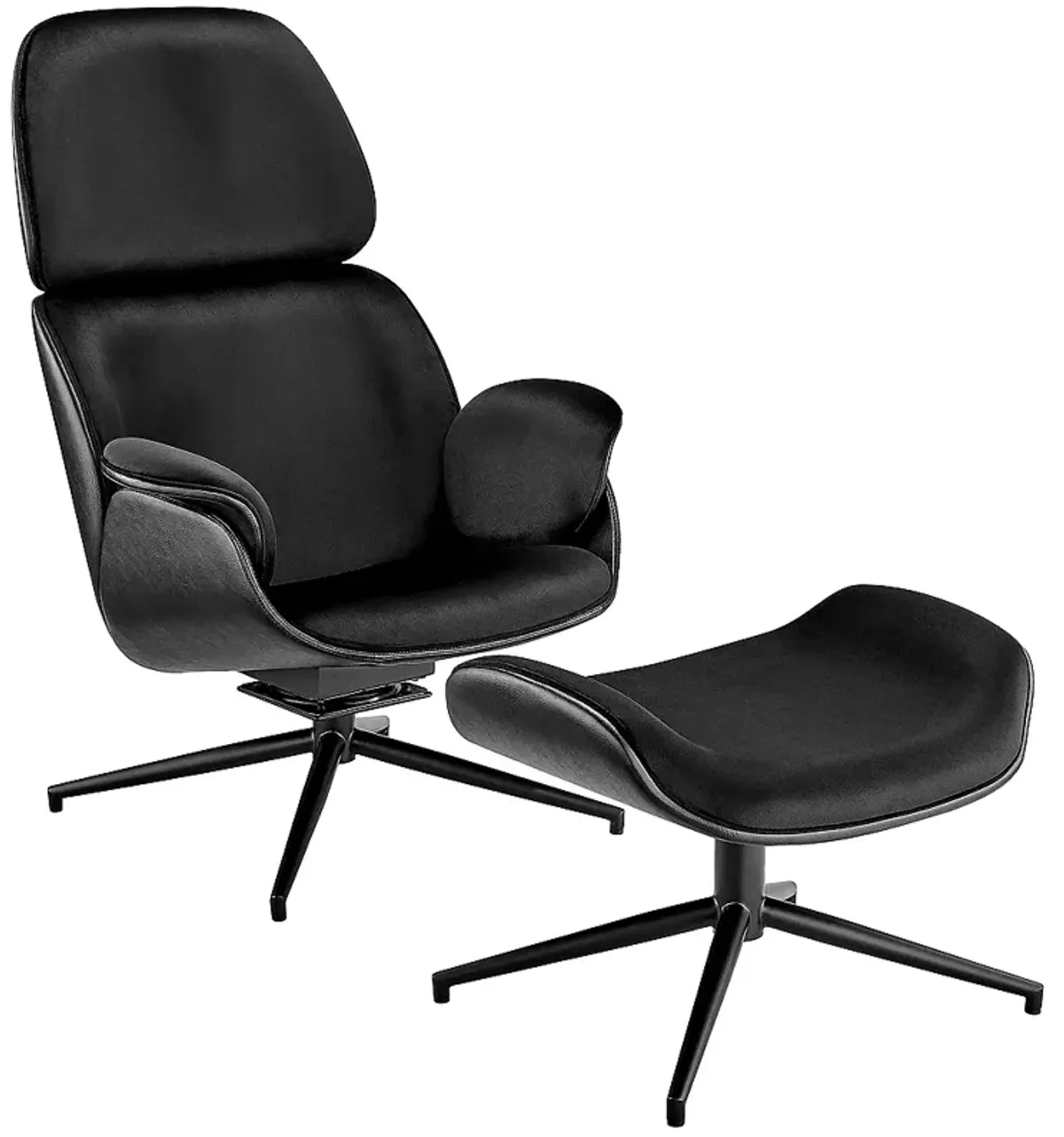 Lennart Black Swivel Lounge Chair