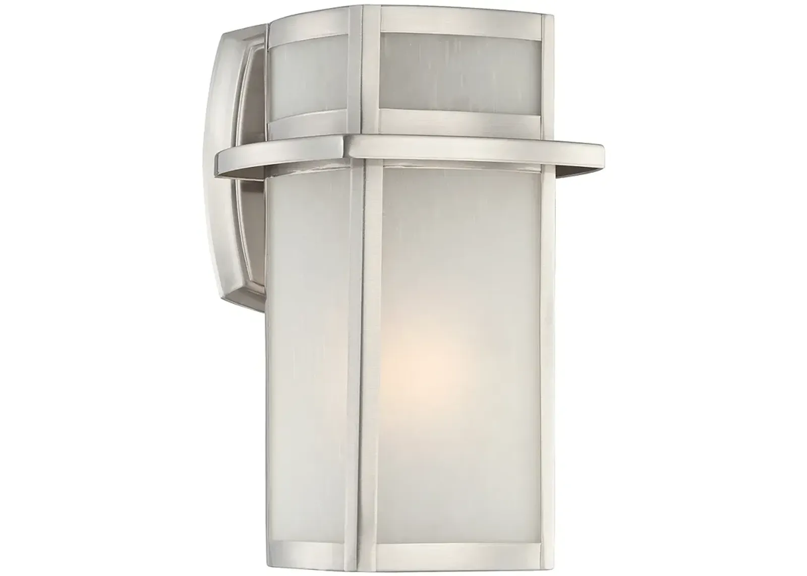 Possini Euro Delevan 11 1/4" High Brushed Nickel Modern Wall Sconce