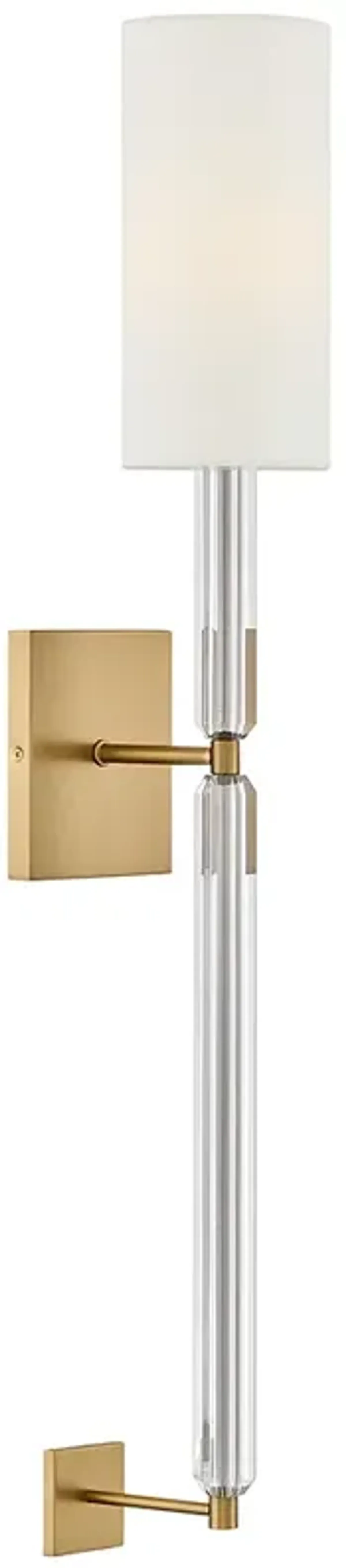 Hinkley Interior Anika Large Single Light Sconce 4.75" Lacquered Brass