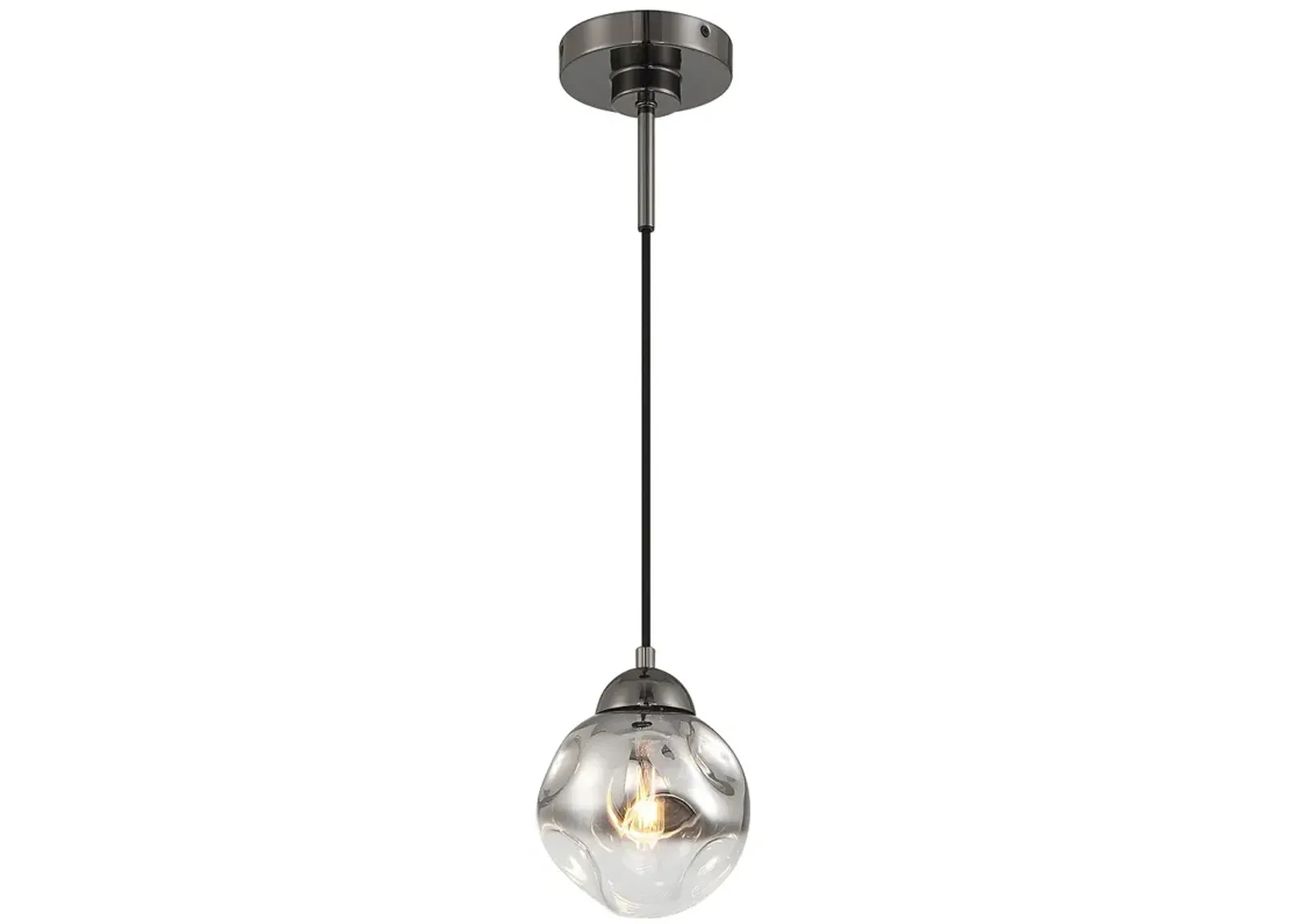 Metropolitan Neveh 1-Light 6-in Gun Metal Mini-Pendant