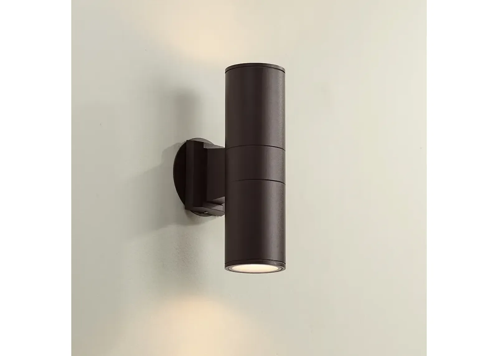 Possini Euro Design 11 3/4" High Brown Up-Down Modern Wall Sconce