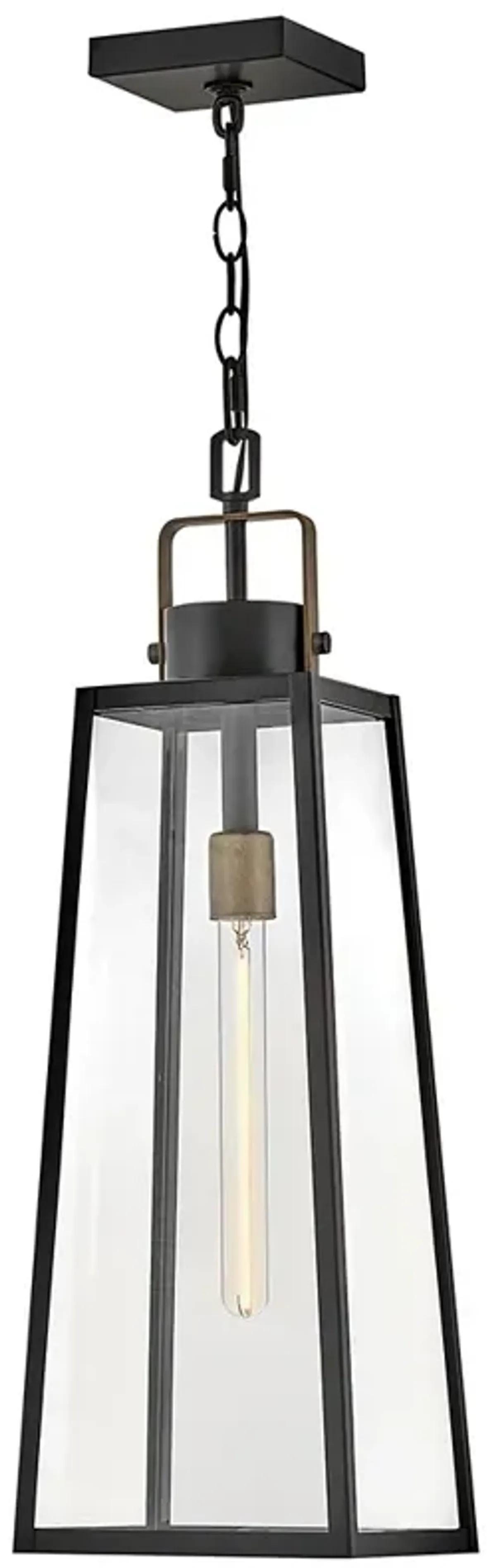 Lark Hugh Large Hanging Lantern Black