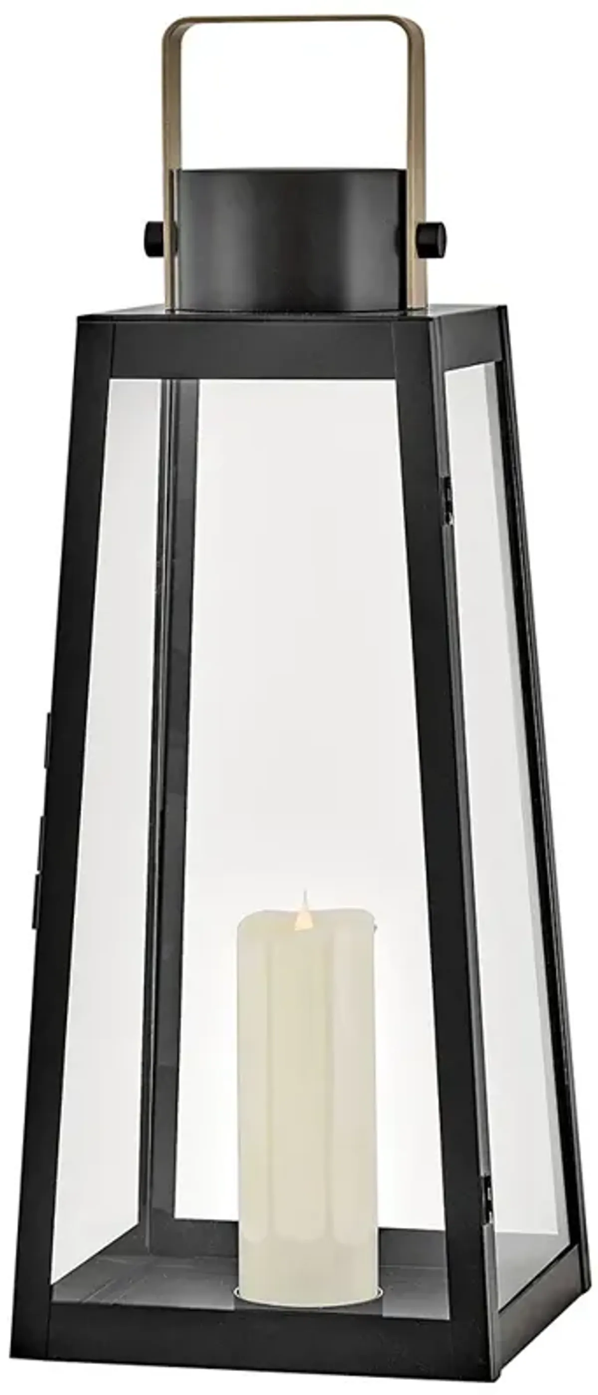 Lark Hugh Large Decorative Lantern Black