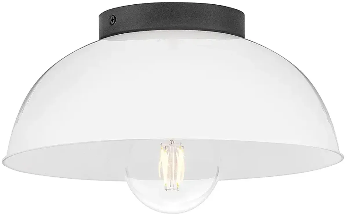 Lark Stu Foyer Small Flush Mount Black