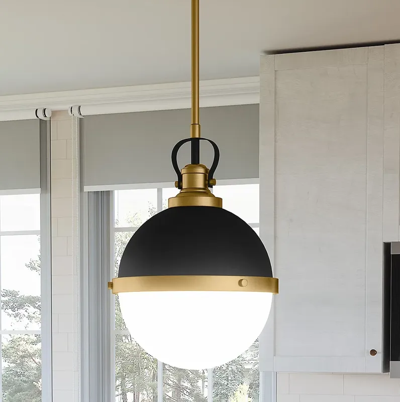 Quoizel Sullivan 11 1/4" Wide Matte Black Brass Mini Pendant