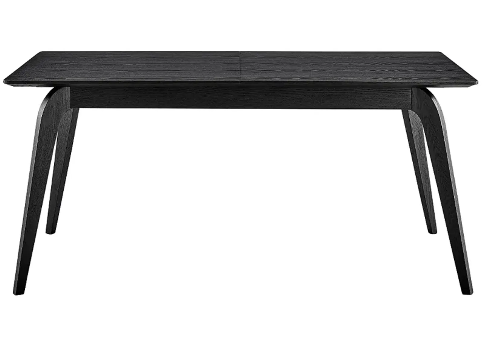 Lawrence 82 1/2"W Matte Black Wood Extension Dining Table