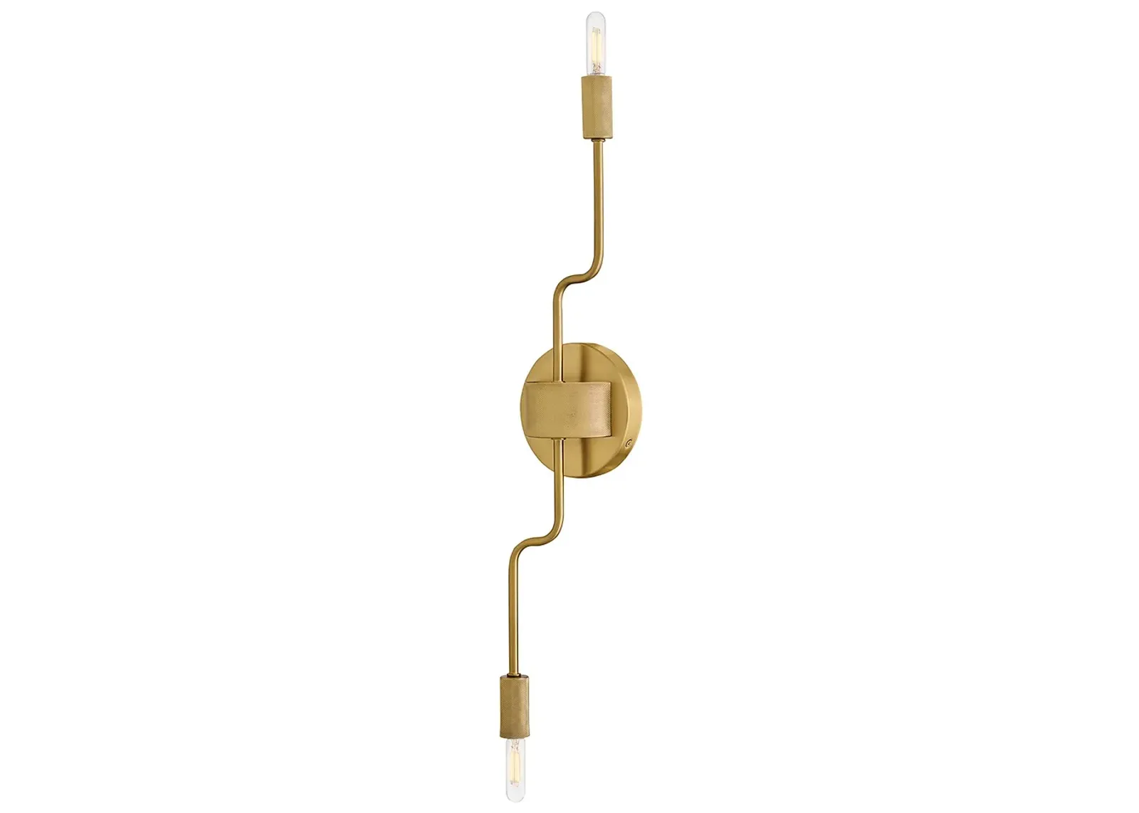 Lark Austen Medium Two Light Sconce Lacquered Brass