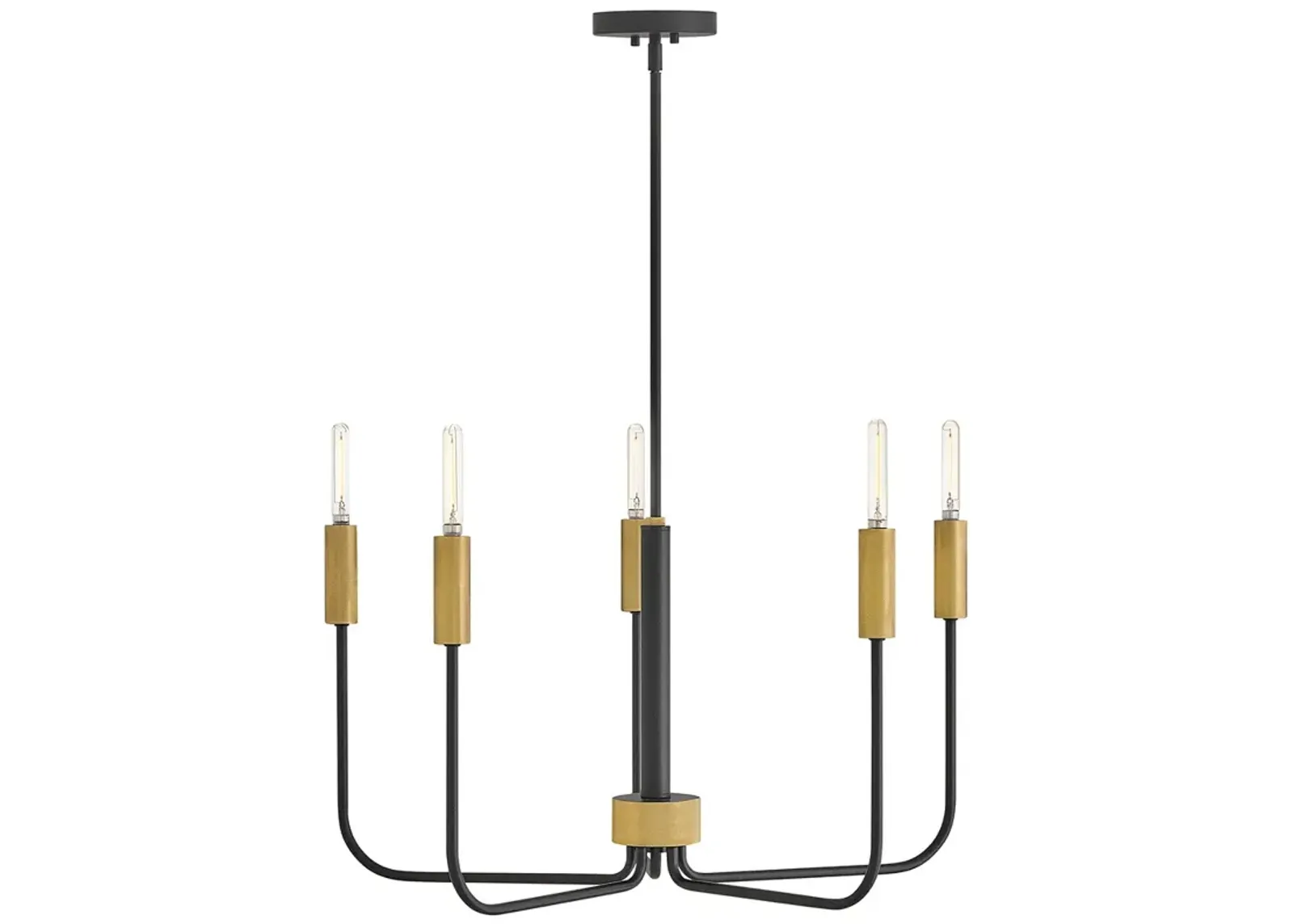 Lark Austen Medium Single Tier Chandelier Black