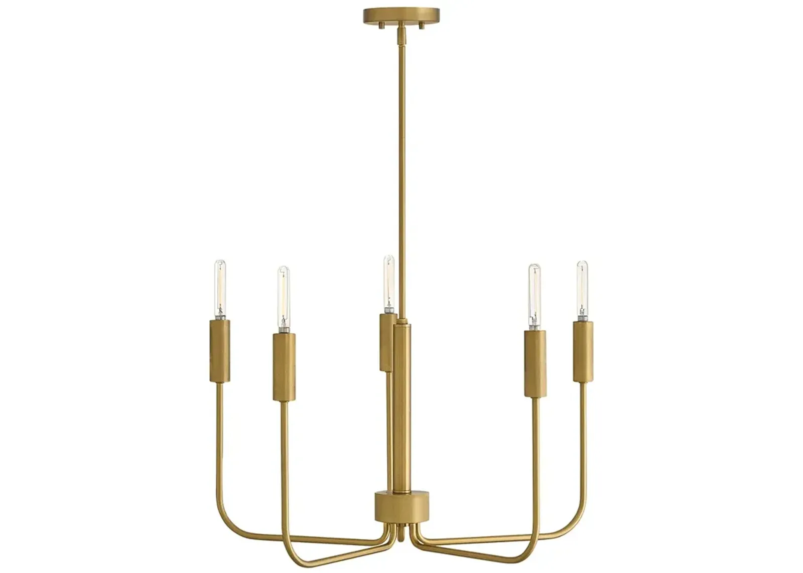 Lark Austen Medium Single Tier Chandelier Lacquered Brass